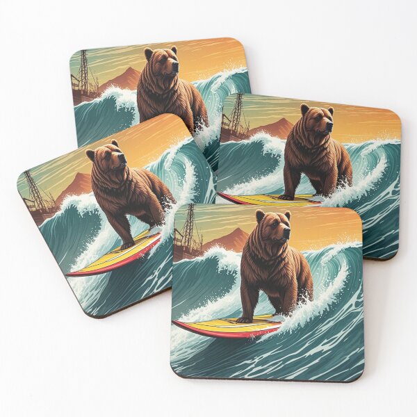 Item preview, Cali Bear Surf designed and sold by CaliNerdLife.