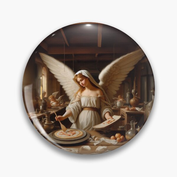 Item preview, Angel Making Pizza designed and sold by boysenberrie.