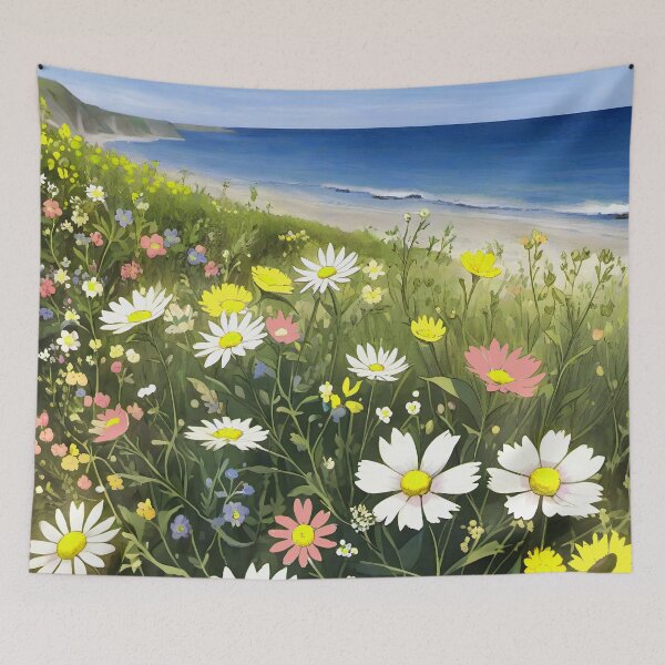 Item preview, Boho Wildflowers Cottagecore Countryside Coastal Wildflowers 2 of 4 designed and sold by Beachy.