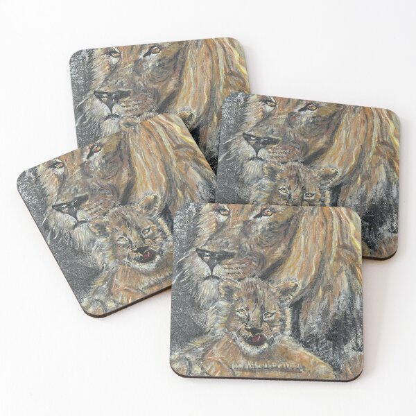 Item preview, mark's lion and cub designed and sold by Lanie B Meyer.