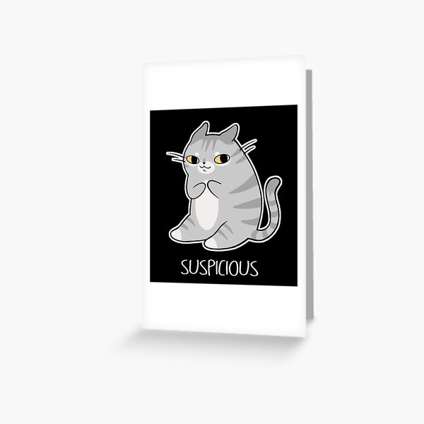 Chaton suspect Carte de vœux