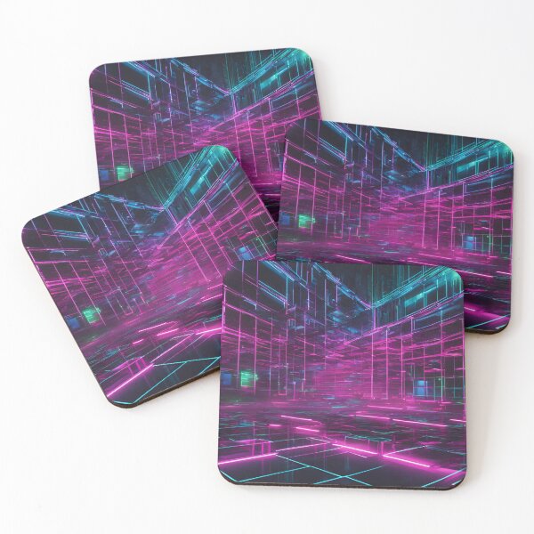 Item preview, Futuristic Glowing Neon Grid designed and sold by Have Mercy.