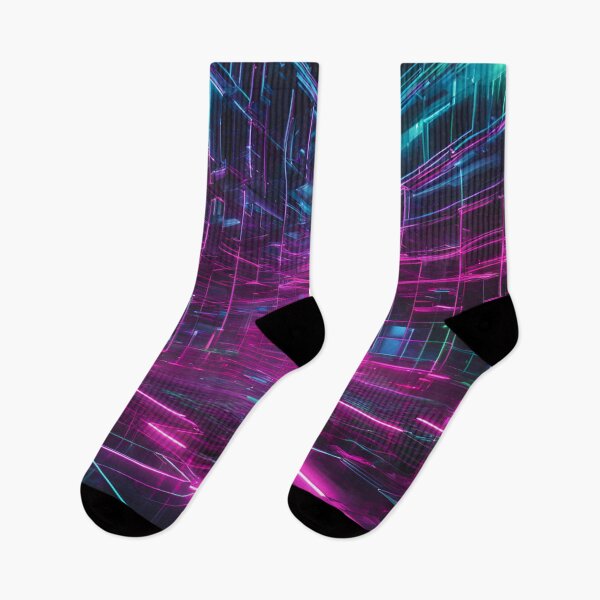 Item preview, Futuristic Glowing Neon Grid designed and sold by Have Mercy.