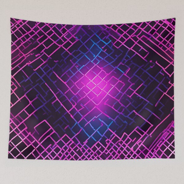 Item preview, Futuristic Glowing Neon Grid designed and sold by Have Mercy.
