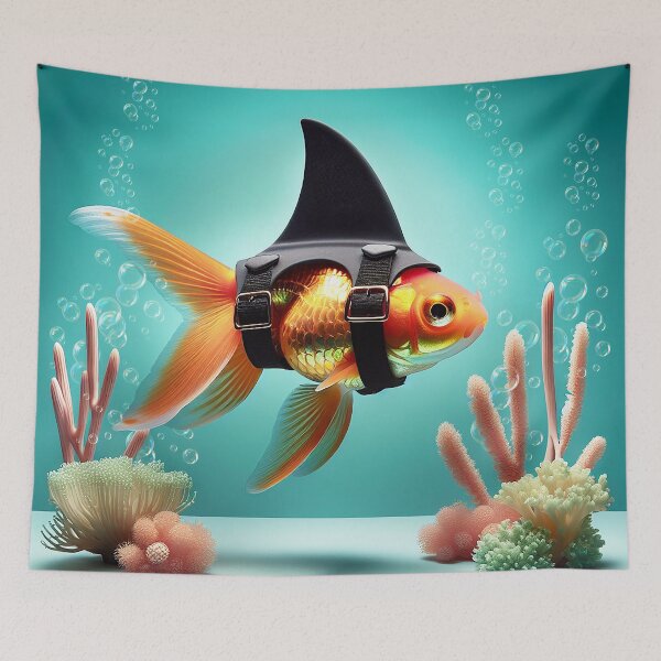 Item preview, Goldfish with a Shark Fin designed and sold by Vin  Zzep.