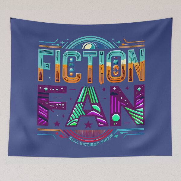 Item preview, Fiction fan, typography designed and sold by maxmaj.