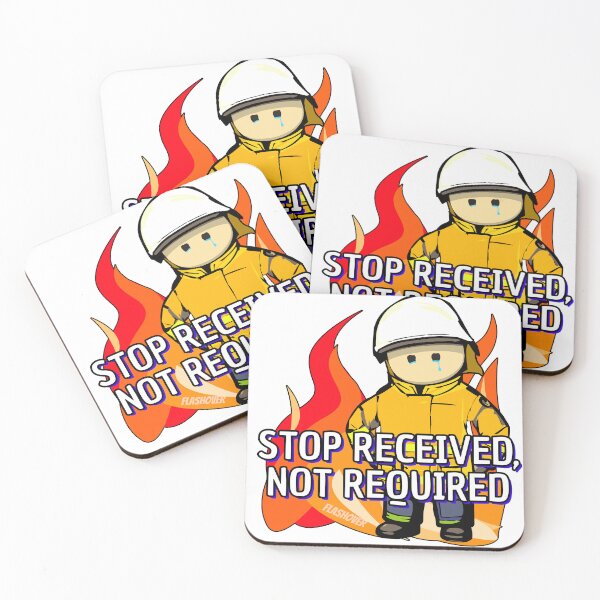 Item preview, Stop Received, Not required... designed and sold by Flashover.