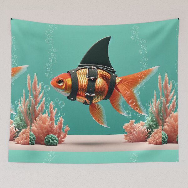 Item preview, Goldfish with a Shark Fin designed and sold by Vin  Zzep.