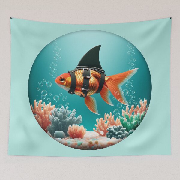 Item preview, Goldfish with a Shark Fin designed and sold by Vin  Zzep.