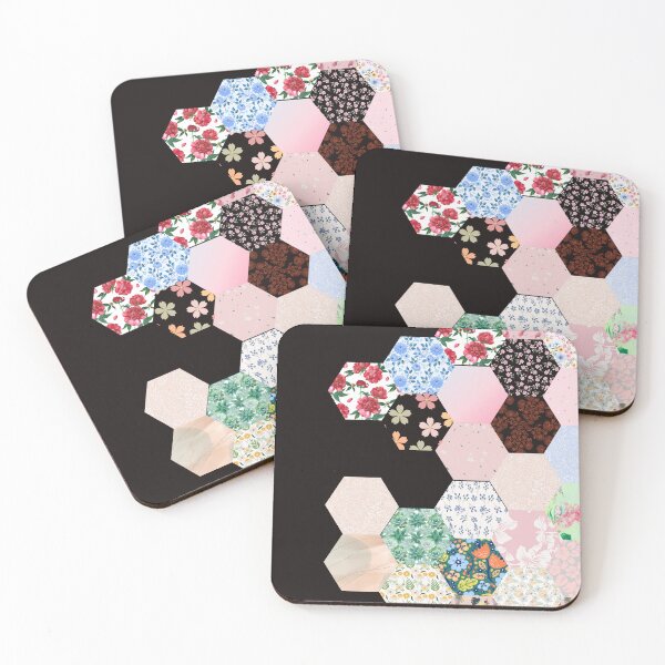 Item preview, Floral Hexagon Pattern Design designed and sold by TESHYS.