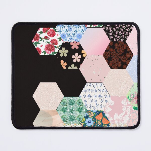 Item preview, Floral Hexagon Pattern Design designed and sold by TESHYS.