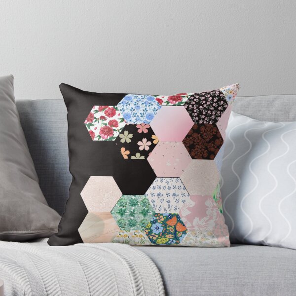 Item preview, Floral Hexagon Pattern Design designed and sold by TESHYS.