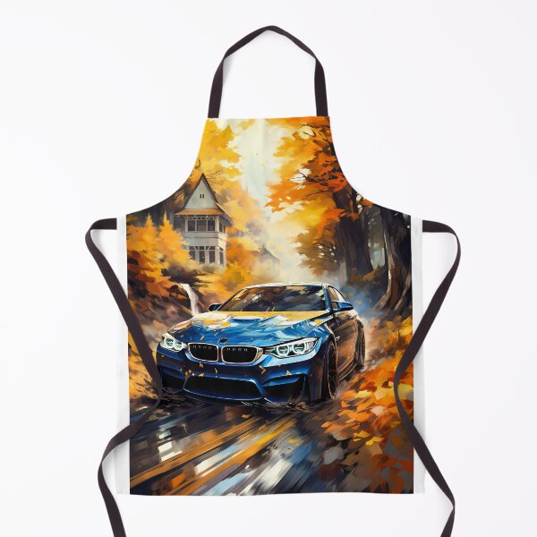 Item preview, Blue Sports Coupe Speeding Through Fall designed and sold by RevUpDesign.