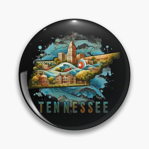 Item preview, Tennessee retro travel map of United States designed and sold by CleanDecor.