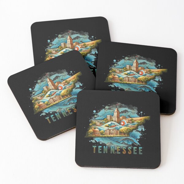 Item preview, Tennessee retro travel map of United States designed and sold by CleanDecor.