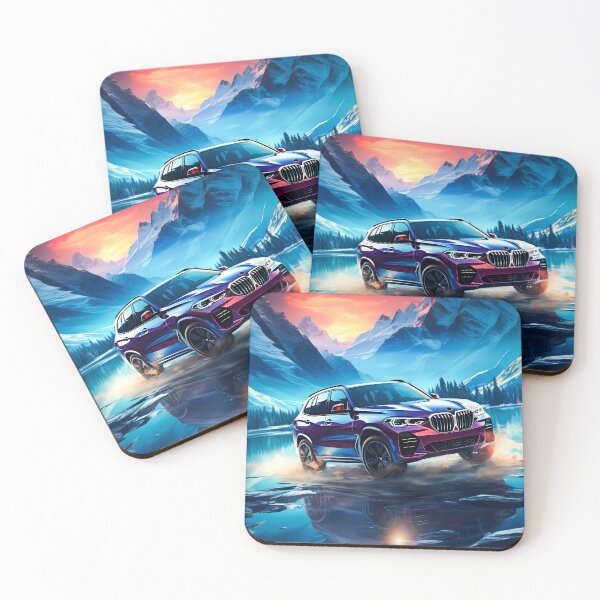 Item preview, Sporty Suv In Alpine Frozen Lake Reflection designed and sold by RevUpDesign.
