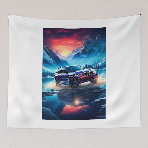 Item preview, Sporty Suv In Alpine Frozen Lake Reflection designed and sold by RevUpDesign.