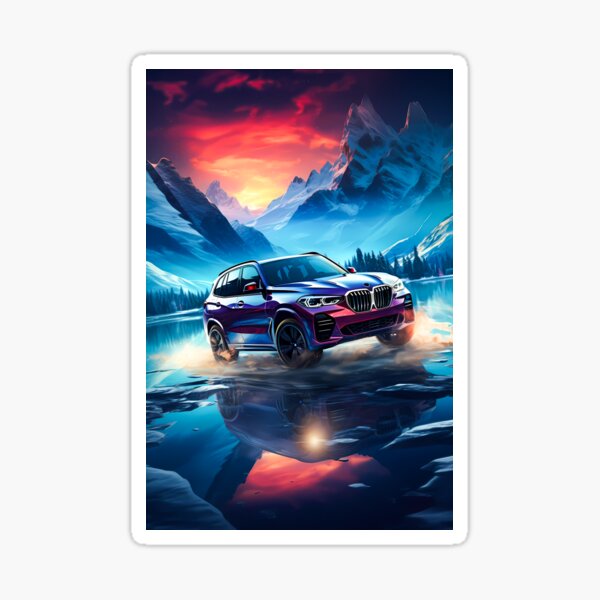 Item preview, Sporty Suv In Alpine Frozen Lake Reflection designed and sold by RevUpDesign.