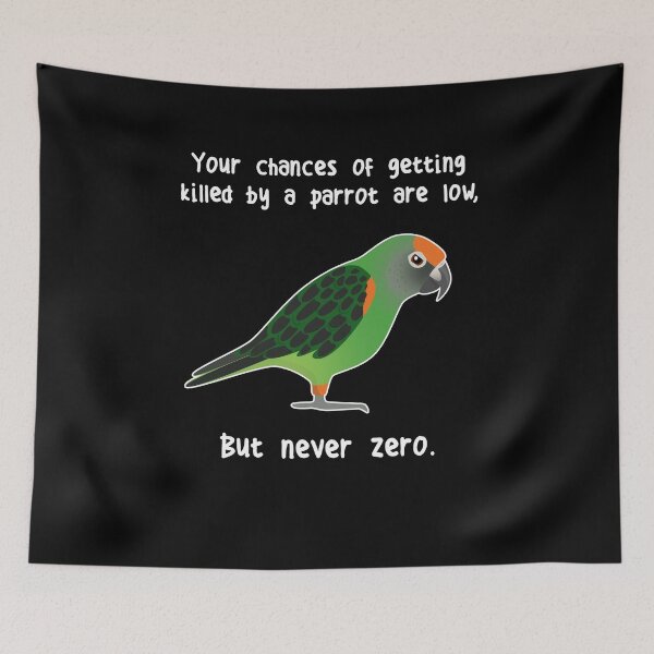 Item preview, Jardine's Parrot Never Zero designed and sold by Clara Hollins.
