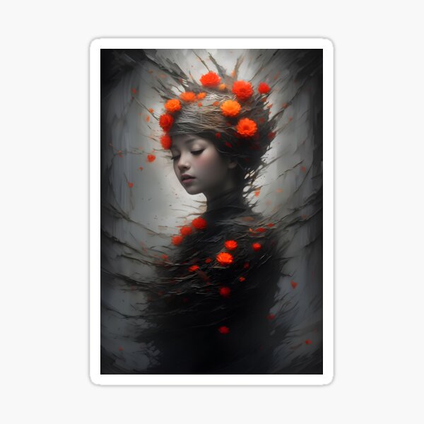 Item preview, Flower cocoon of childhood designed and sold by LeikoTarAIart.
