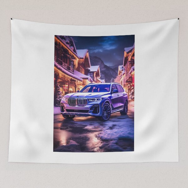 Item preview, Frozen Silver Elegance Suv In Charming Alpine Winter Village  designed and sold by RevUpDesign.
