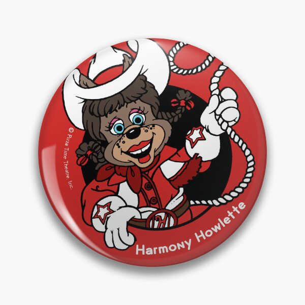 Aperçu de l'œuvre Pin's "Harmony Howlette" du Théâtre Pizza Time créée et vendue par Mister-Macabre.