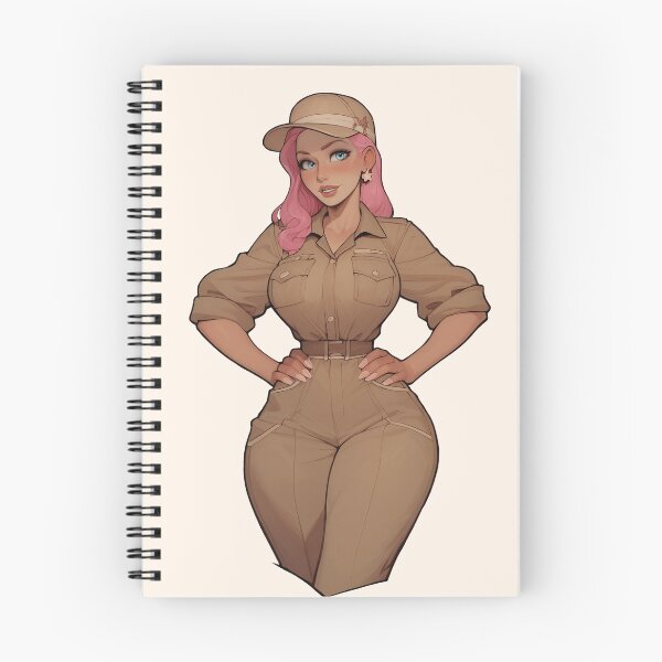 Item preview, Confident Explorer Girl in Safari Outfit designed and sold by WaifuBrowser.
