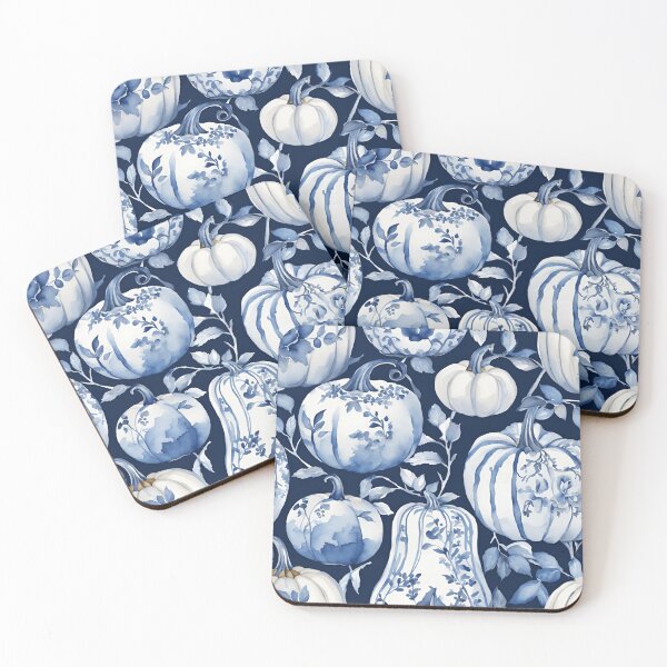 Item preview, Calabazas chinoiserie azules y blancas 8 designed and sold by TheChinoiserie.