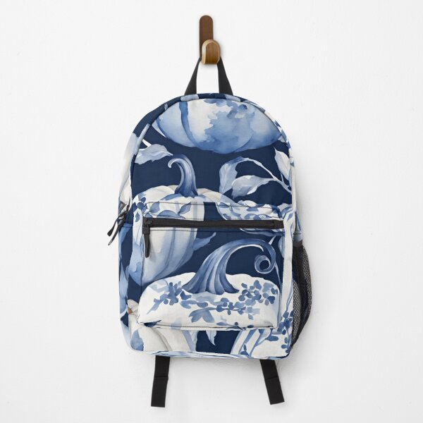 Item preview, Blue and White Chinoiserie Pumpkins 8 designed and sold by TheChinoiserie.