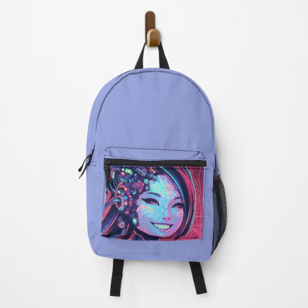 Item preview, Pixel Art Neon Cyber Girl Portrait #17 designed and sold by captainglondo.