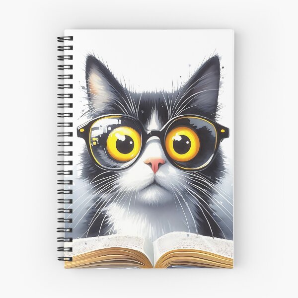 Item preview, Cute Cat reading a book designed and sold by HeartwearHouse.