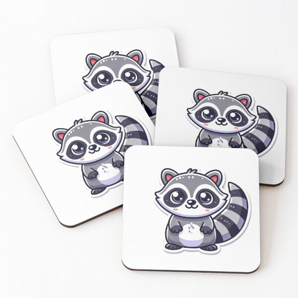 Item preview, Cute cartoon racoon designed and sold by Proteinmalac.