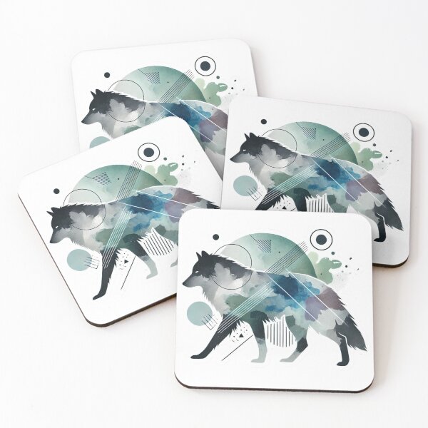 Item preview, Abstract Wolf Watercolor Art designed and sold by JavisSRDesign.