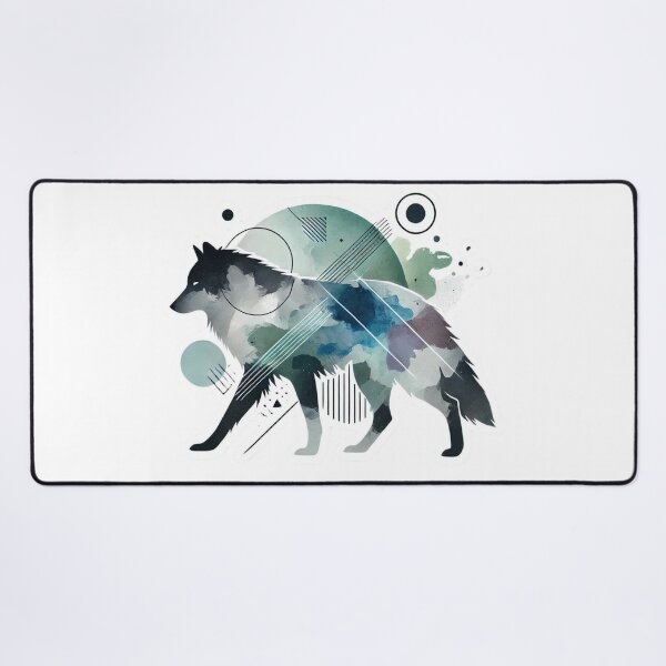 Item preview, Abstract Wolf Watercolor Art designed and sold by JavisSRDesign.