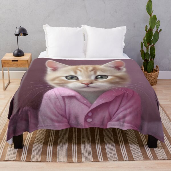 Item preview, Cute kitten in pink pyjamas designed and sold by GasconyPassion.