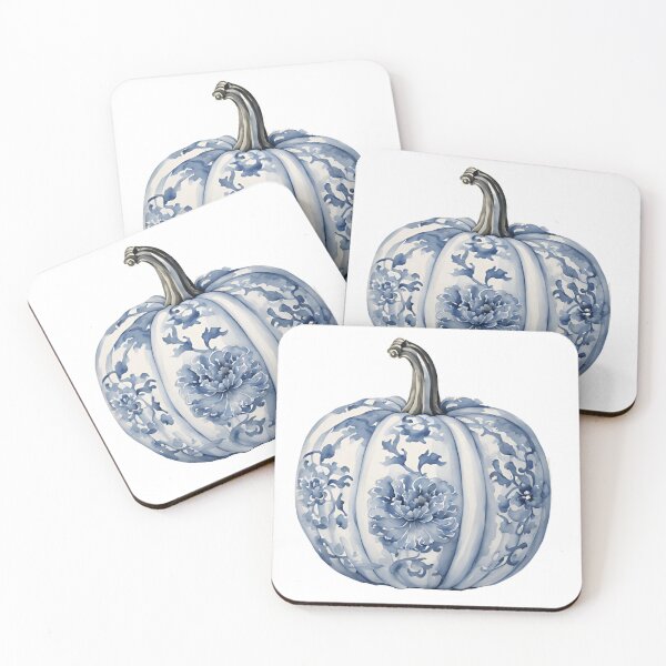 Item preview, Blue and White Chinoiserie Pumpkin 2 designed and sold by TheChinoiserie.