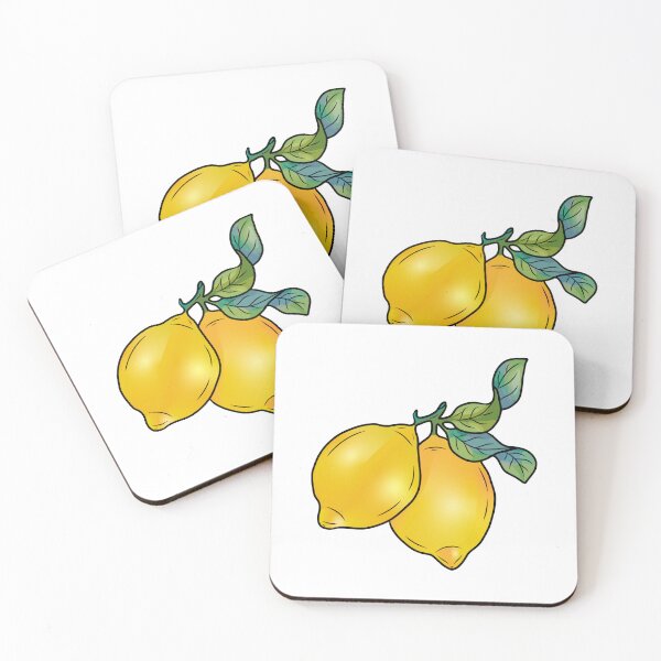 Item preview, Zesty Duo: Vibrant Lemon Pair, lemon colors, lemon designed and sold by Solomiia Piletska.