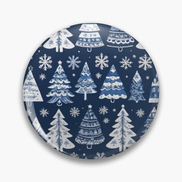 Item preview, Blue and white Christmas tree  designed and sold by Seriine.