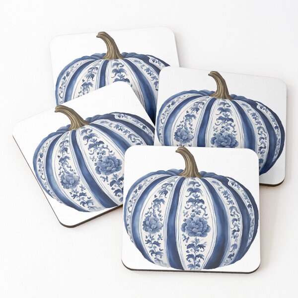 Item preview, Calabaza chinoiserie azul y blanca 3 designed and sold by TheChinoiserie.