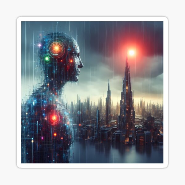 Future world 4k Sticker
