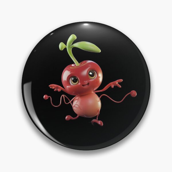 Item preview, Smiling, Anthropomorphic Cherry with Arms and Legs, Waving Cheerfully designed and sold by macadolie.