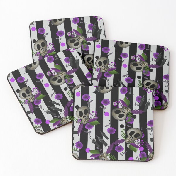 Item preview, Gothic Wedding_black and concrete stripes designed and sold by NeonEye-Designs.