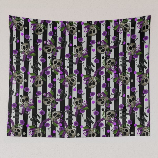 Item preview, Gothic Wedding_black and concrete stripes designed and sold by NeonEye-Designs.