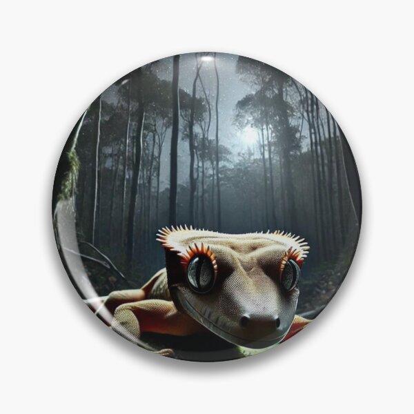 Item preview, Stealthy Crested Gecko Stalking at Night designed and sold by NocturnalNook.