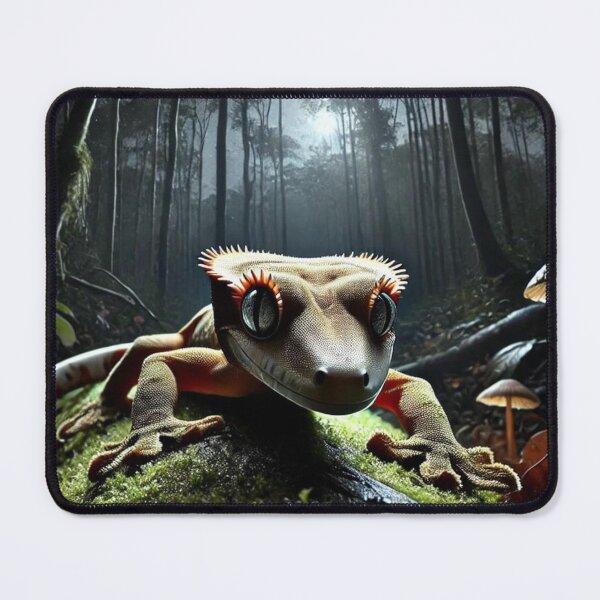 Item preview, Stealthy Crested Gecko Stalking at Night designed and sold by NocturnalNook.