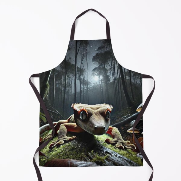 Item preview, Stealthy Crested Gecko Stalking at Night designed and sold by NocturnalNook.
