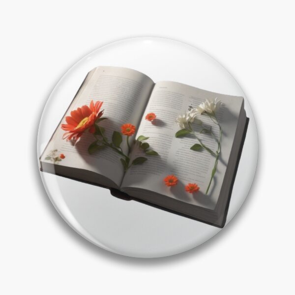 Item preview, Open book with flovers designed and sold by Ellipsis-21.