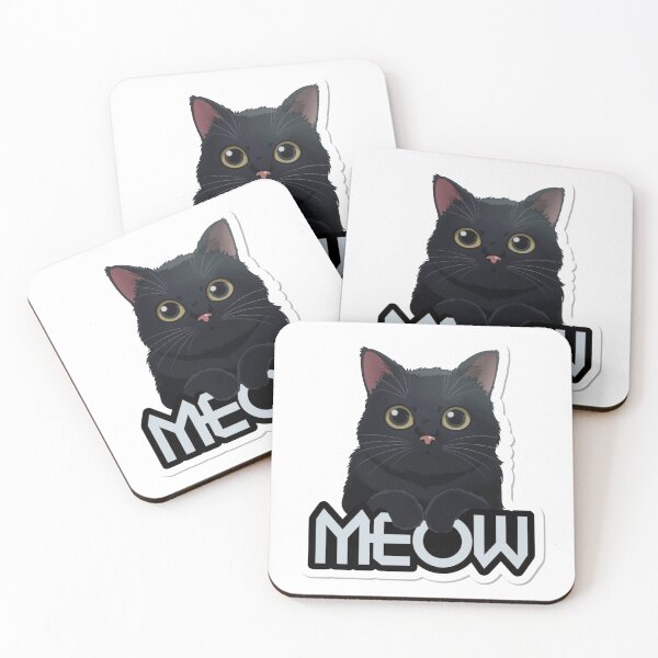 Item preview, Cute cat meow typography  designed and sold by cu-animals-te.