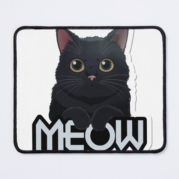 Item preview, Cute cat meow typography designed and sold by cu-animals-te.