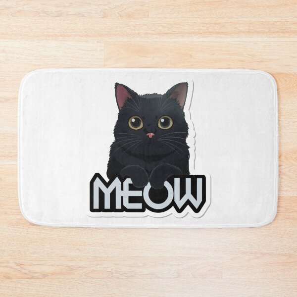 Item preview, Cute cat meow typography  designed and sold by cu-animals-te.